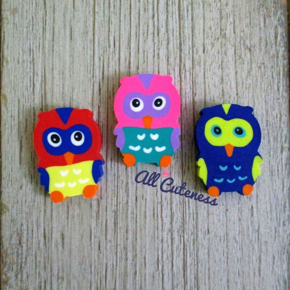 Owl Erasers - Picture 1 of 3